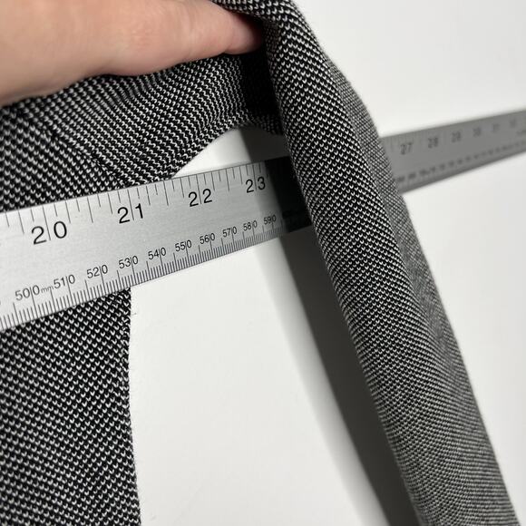 Talbots Sweater Womens Small Black White Made Italy Button Cardigan Knit Pockets - Picture 11 of 11